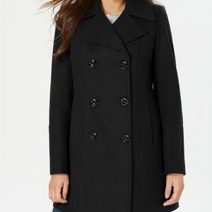 3X Anne Klein Double Breasted Wool Coat. EUC